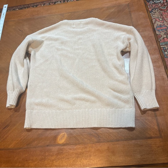 100% Cotton Old Navy Heavy Knitted Tunic Length Oatmeal Cozy Sweater - Medium - Picture 8 of 11